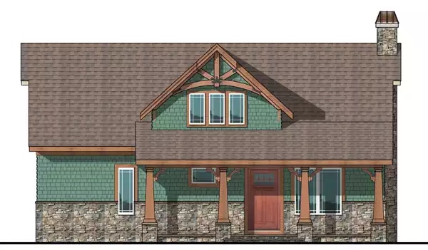 image of bungalow house plan 3124